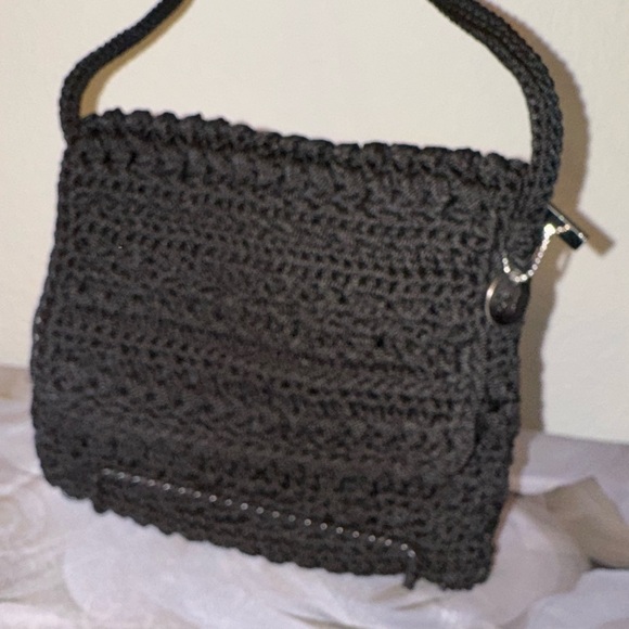 - The Sak Women's Black Crochet Crossbody Bag with Zip Closure - Picture 13 of 13